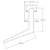 MC-322-3WHITE : 300 Mil Low Profile White End Plug - Image 2