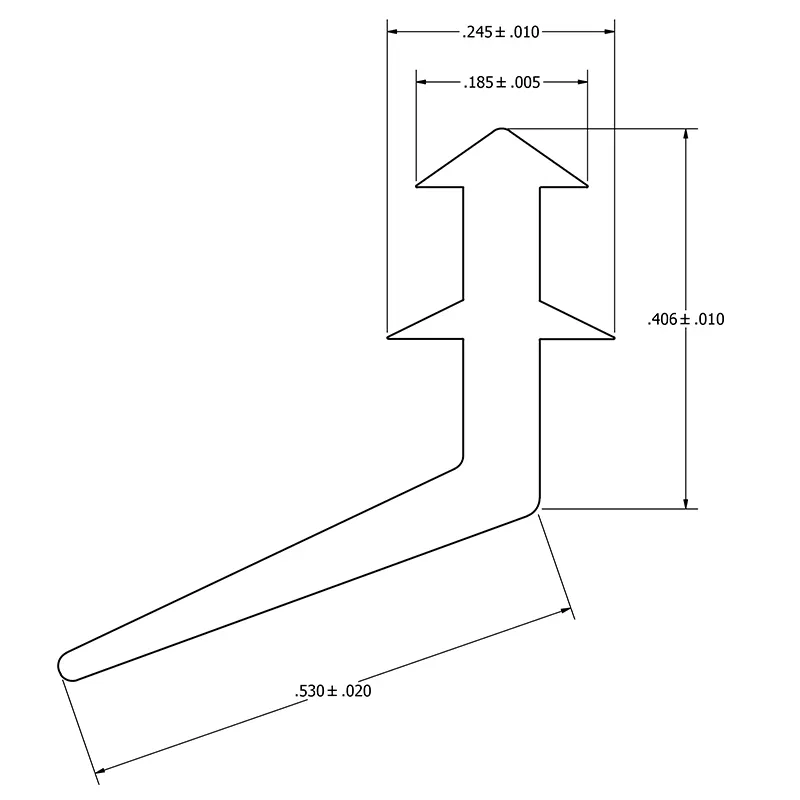 MC-322-3WHITE : 300 Mil Low Profile White End Plug - Image 2
