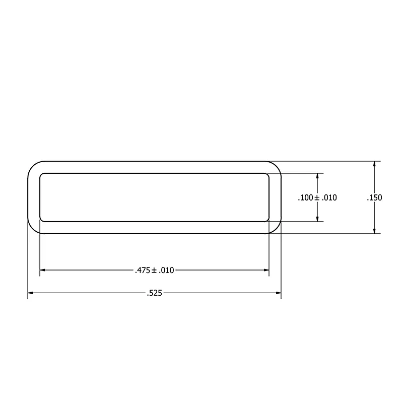 MC-2832LCC/AS 28-32 Lead LCC Antistatic Plastic IC Shipping Tubes - Image 2