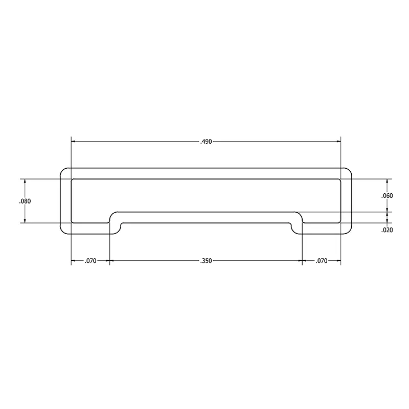 MC-487TSOP/AS 490 Mil TSOP Anti Static Plastic IC Shipping Tubes - Image 2