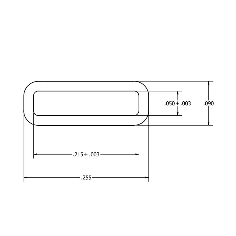 MC-5MLF/AS 5x5 MLF/QFN Anti Static Plastic IC Shipping Tubes - Image 2