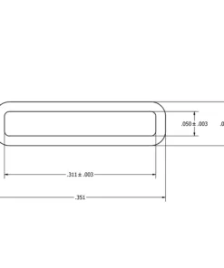 Alternative view of MC-7LPCC/AS 7x7 LPCC/QFN Anti Static Plastic IC Shipping Tubes