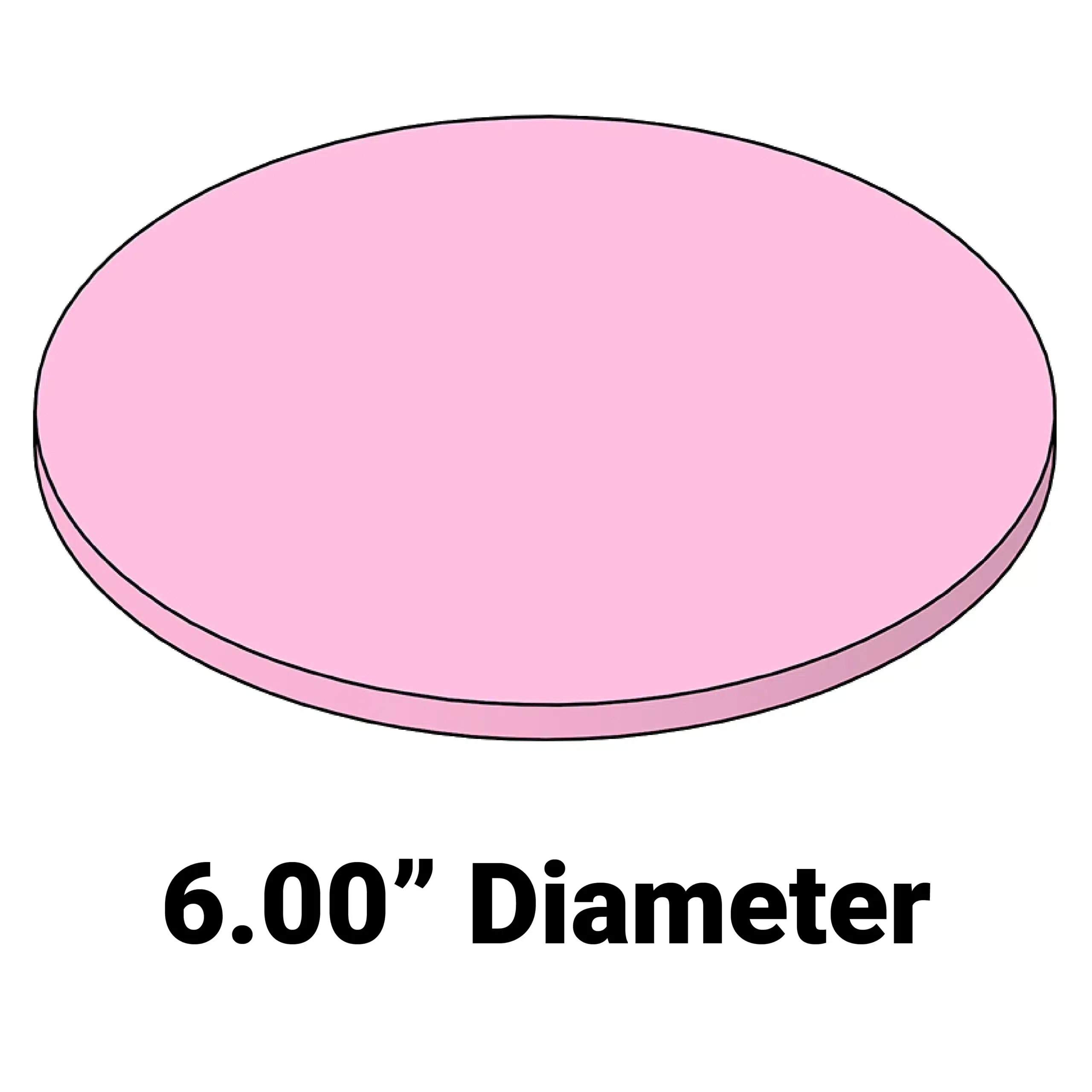 Soft Wafer Cushion MC-6AFD – 6-inch diameter 0.25-inch thick foam cushion for wafer systems