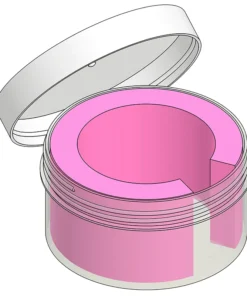 MC-316SW : Complete Wafer Jar Assembly for 3" Wafers 2.25" Deep - Image 2