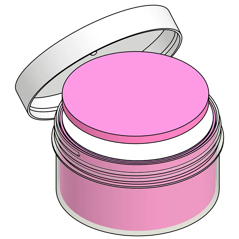 Horizontal Wafer Shipper MC-416SWF – Complete Wafer Jar Assembly for 4” Wafers