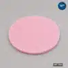 10-inch Firm Wafer Cushion Foam Disc manufactured from pink closed-cell antistatic foam for semiconductor wafer packaging