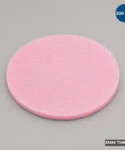 300 MM Firm Wafer Cushion Foam Disc manufactured from pink closed-cell antistatic foam for semiconductor wafer packaging