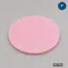 3-inch Firm Wafer Cushion Foam Disc manufactured from pink closed-cell antistatic foam for semiconductor wafer packaging