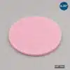 4.25-inch Firm Wafer Cushion Foam Disc manufactured from pink closed-cell antistatic foam for semiconductor wafer packaging