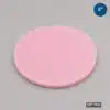 5-inch Firm Wafer Cushion Foam Disc manufactured from pink closed-cell antistatic foam for semiconductor wafer packaging