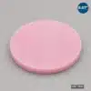 8.875-inch Firm Wafer Cushion Foam Disc manufactured from pink closed-cell antistatic foam for semiconductor wafer packaging