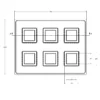 MC-76232 Conductive Tray Insert for 20mm x 20mm TQFP - Image 2