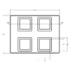 MC-76310 Conductive Tray Insert for 28mm x 28mm QFP - Image 2