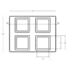 MC-76311 Conductive Tray Insert for 32mm x 32mm QFP - Image 2