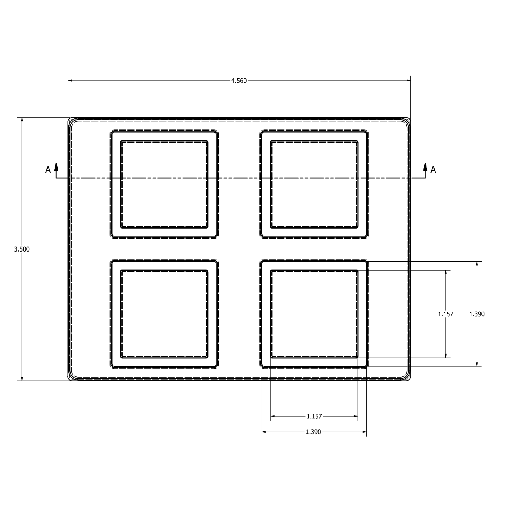 MC-76311 Conductive Tray Insert for 32mm x 32mm QFP - Image 2