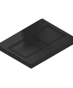 MC-76312 Conductive Tray Insert for 40mm x 40mm QFP – Durable and reusable ESD packaging solution.