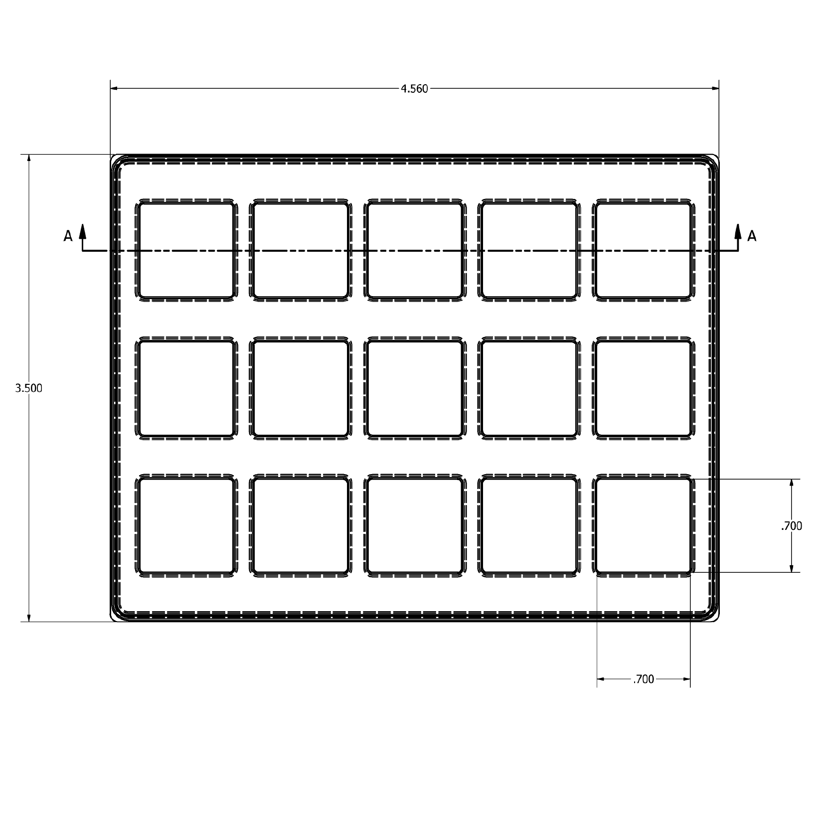 MC-76335 Conductive Tray Insert for 44 Lead PLCC - Image 2