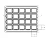 MC-76336 Conductive Tray Insert for 32 Lead PLCC - Image 2