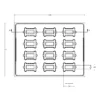 MC-76344 Conductive Tray Insert for 28 Lead 300 Mil SOIC - Image 2
