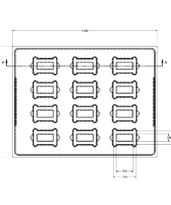 MC-76344 Conductive Tray Insert for 28 Lead 300 Mil SOIC - Image 2