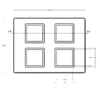 MC-76356 Conductive Tray Insert for 208 Lead TQFP - Image 2