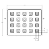 MC-76410 Conductive Tray Insert for 7mm x 7mm QFP - Image 2