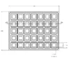 MC-76524 Conductive Tray Insert for 28 Lead QFP - Image 2