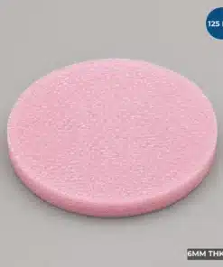 125 MM Firm Wafer Cushion Foam Disc manufactured from pink closed-cell antistatic foam for semiconductor wafer packaging