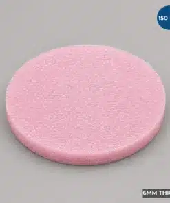 150 MM Firm Wafer Cushion Foam Disc manufactured from pink closed-cell antistatic foam for semiconductor wafer packaging