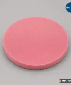 150 MM Soft Wafer Cushion Foam Disc manufactured from pink open-cell antistatic foam for semiconductor wafer packaging