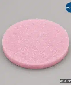 200 MM Firm Wafer Cushion Foam Disc manufactured from pink closed-cell antistatic foam for semiconductor wafer packaging