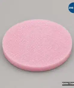 298 MM Firm Wafer Cushion Foam Disc manufactured from pink closed-cell antistatic foam for semiconductor wafer packaging