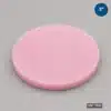 3-inch Firm Wafer Cushion Foam Disc manufactured from pink closed-cell antistatic foam for semiconductor wafer packaging