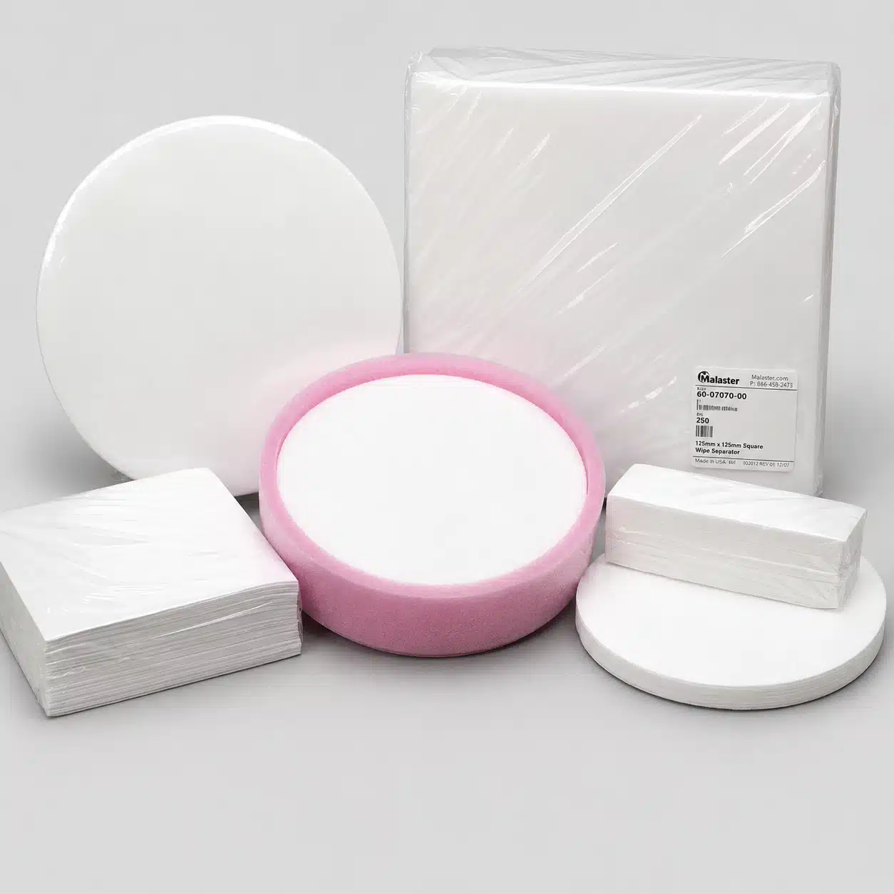 Malaster Tyvek wafer separators for semiconductor wafer protection featuring cleanroom-compatible non-abrasive separator sheets for ESD-sensitive wafer handling and packaging