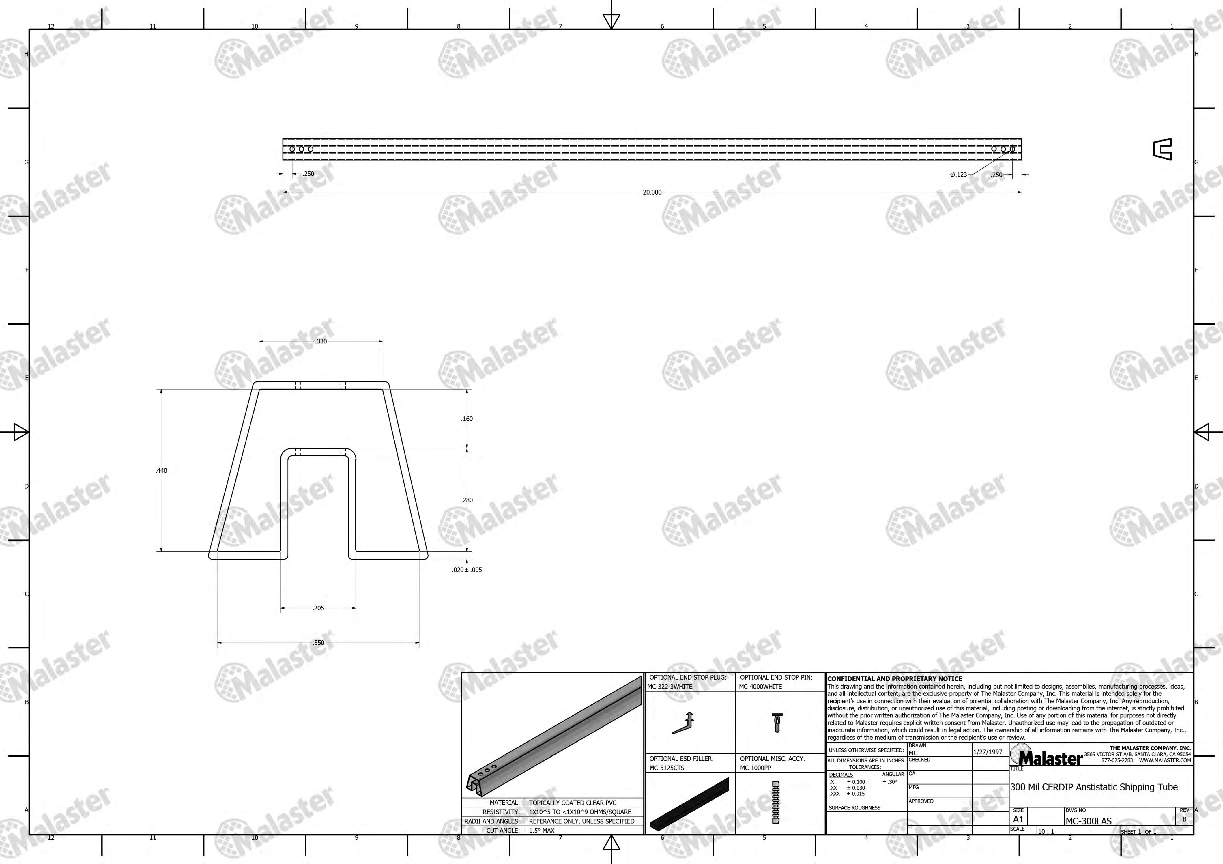 Antistatic Shipping Tube MC-300LAS - Image 5